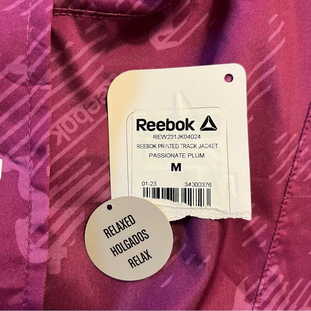Reebok Windbreaker Track Jacket, Medium, Almost V… - image 8